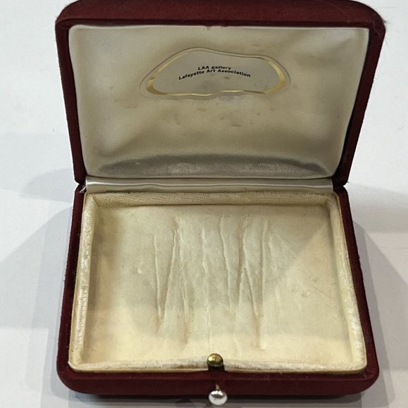 Vintage LAA Gallery Lafayette Art Association Mixed Metal Artist Belt Buckle - Picture 12 of 16